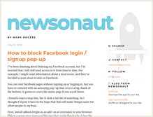 Tablet Screenshot of newsonaut.com